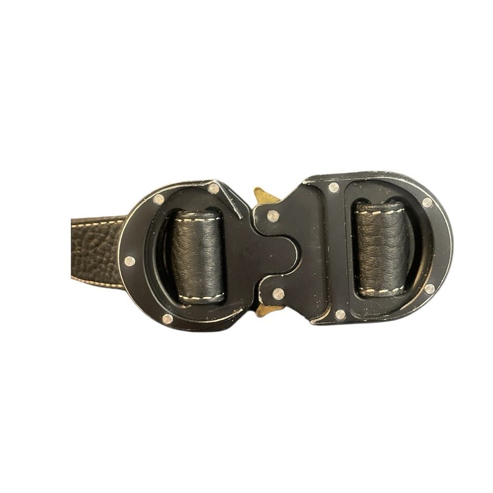 Christian Dior Black Leather Belt